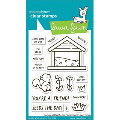 Lawn Fawn Stempel - Backyard Bird Feeder Add-On